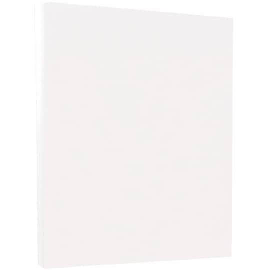 JAM Paper White 8.5&#x22; x 11&#x22; 67lb. Bristol Vellum Cardstock, 100 Sheets